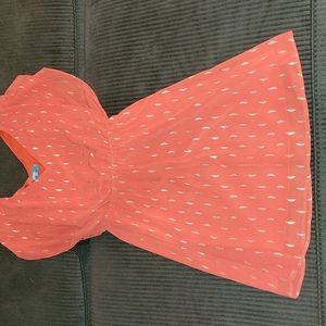 Orange and gold dress